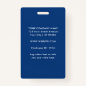 Logo "Blue Name ID" für das benutzerdefinierte Fot Ausweis (Rückseite)