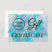 Logo Blue Opal Geschenkgutschein (Vorne/Hinten)