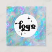 Logo Blue Opal Square Visitenkarte (Vorderseite)