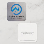 Logo "Blue Real Anwesen" Terminkarte (Vorne/Hinten)