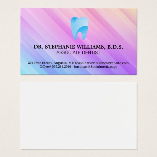 Logo "Blue Tooth Artistic" | Zahnmedizin (Vorne & Hinten)