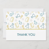 Logo "Blue Yellow Science Business" Dankeskarte (Vorderseite)