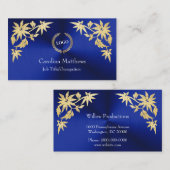 Logo-Blume-Ecke für Unternehmen Visitenkarte (Vorne/Hinten)