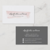 Logo "Blush and Grau" Visitenkarte (Vorne/Hinten)