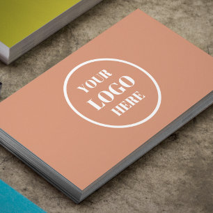 Logo-Blush Pink Feminine für kundenspezifische Ges Visitenkarte