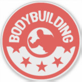 LOGO BODYBUILDING 10 ETOILE AUFKLEBER (Vorderseite)