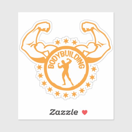 LOGO BODYBUILDING 19 ETOILE AUFKLEBER (Blatt)