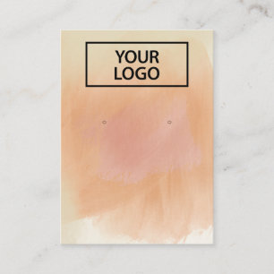 Logo Boho Terracotta Wasserfarben-Erd-Anzeige Visitenkarte