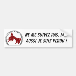 Logo-Bordeaux Autoaufkleber-Cabernets CHA Blanc Autoaufkleber
