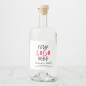 Logo-Branding Alkoholflaschenetikett (Vorderseite)