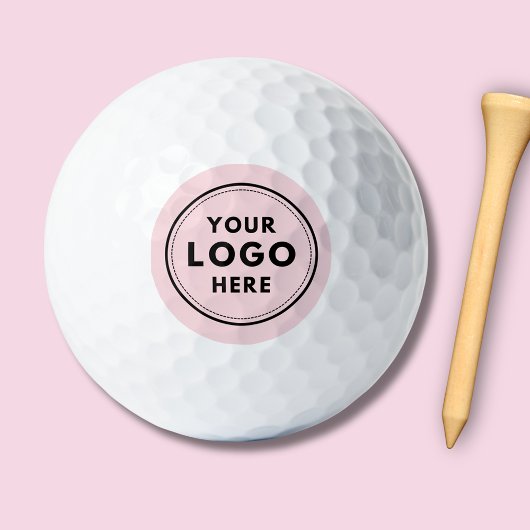 Logo-Branding für das benutzerdefinierte Blush-Pin Golfball
