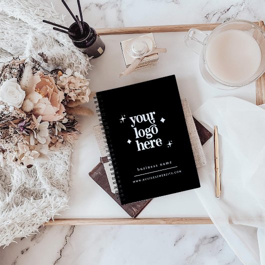 Logo-Branding für Spiralfolien Notizblock