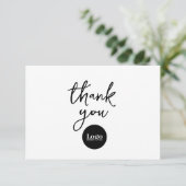 Logo-Branding für Unternehmen Dankeskarte (Stehend Vorderseite)