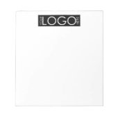 Logo-Branding für Unternehmen mit benutzerdefinier Notizblock (Vorderseite)