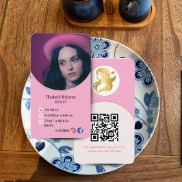 Logo-Branding Moderne Makeup Artist Business Cards Visitenkarte