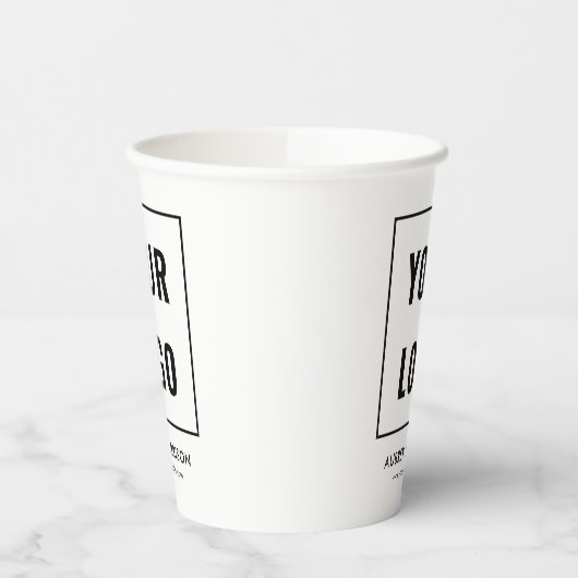 Logo-Branding Pappbecher (Links)