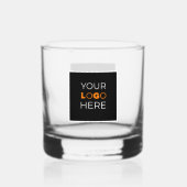 Logo-Branding-Trinkbehälter Whiskyglas (Rückseite)