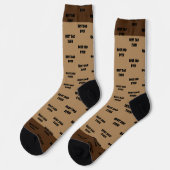 Logo braun socken (Linkes Detail)