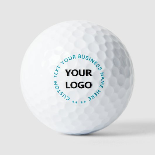 Logo-Briefmarke für Markenbezeichnungen - Beispiel Golfball (Vorderseite)