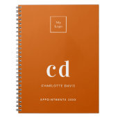 Logo-Bronze-Monogramm Notizblock (Vorderseite)