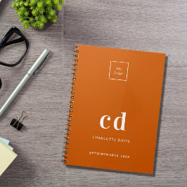 Logo-Bronze-Monogramm Notizblock