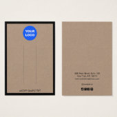 Logo-Brown Kraft-Border-Haarschnitt-Display hinzuf (Vorne & Hinten)