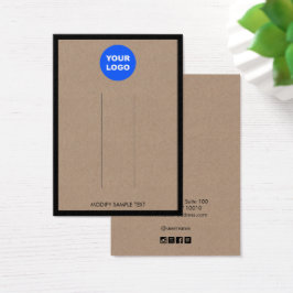 Logo-Brown Kraft-Border-Haarschnitt-Display hinzuf