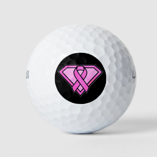 Logo "Brust Cancer Awareness Diamond" Golfball (Vorderseite)