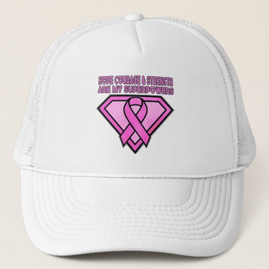 Logo "Brust Cancer Awareness Diamond" Truckerkappe (Vorderseite)