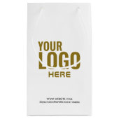 Logo-Bulle für die Black Custom Gift Bag Business Kleine Geschenktüte (Rückseite)