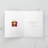 Logo Burgundy Geschenk Gold Fireworks Group Geburt Karte (Innenseite)