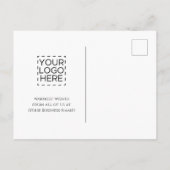 Logo Business Abstrakt Weihnachtsbaumen Postkarte (Rückseite)