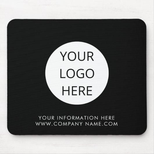 Logo Business Brand Black Company Mousepad (Vorne)
