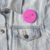 Logo Business Branding Rosa Button (Beispiel)