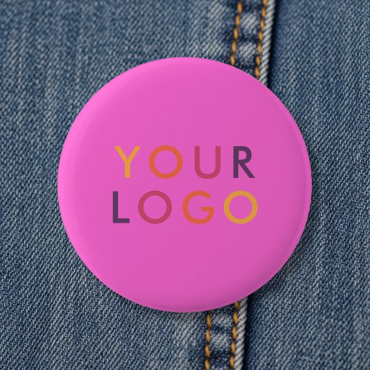 Logo Business Branding Rosa Button