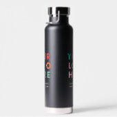 Logo Business Company Minimalistisch Black Trinkflasche (Rechts)