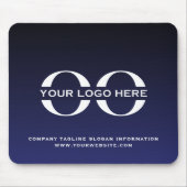 Logo Business Company Navy Blue Mousepad (Vorne)