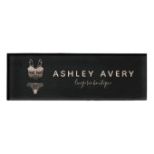 Logo-Business für die Boutique Lace Lingerie Namenschild (Vorderseite)