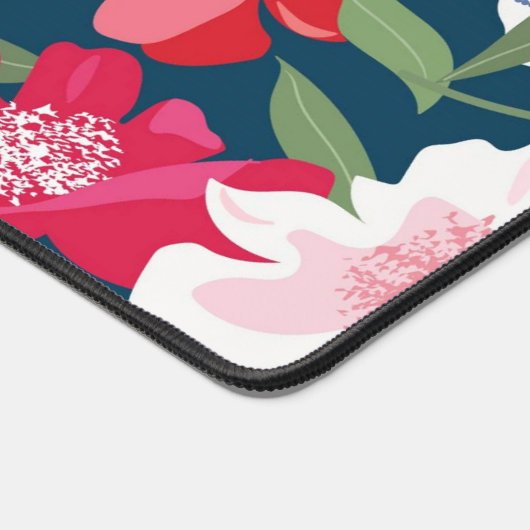 Logo-Business für farbenfrohe Blumenmuster Schreibtischunterlage (Ecke)