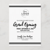 Logo Business Grand Opening Postkarte (Vorderseite)