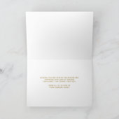 Logo Business Letters Gold Happy Holidays Black Karte (Innenseite)