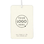 Logo | Business Minimal Clean Simple Branded Car Autolufterfrischer (Vorderseite)