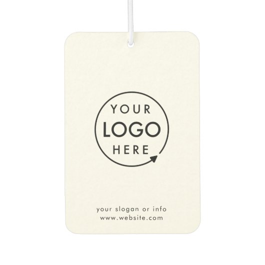 Logo | Business Minimal Clean Simple Branded Car Autolufterfrischer (Vorderseite)