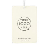 Logo | Business Minimal Clean Simple Branded Car Autolufterfrischer (Rückseite)