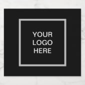 Logo-Business Minimalistisch Alkoholflaschenetikett (Einzelnes Label)