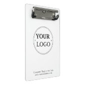 Logo-Business Minimalistisch Mini Klemmbrett (Schrägansicht)