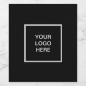Logo-Business Minimalistisch Weinetikett (Einzelnes Label)