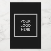 Logo-Business Minimalistisch Weinetikett (Einzelnes Label)