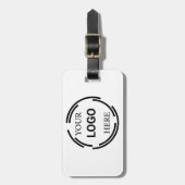 Logo-Business Moderne Minimal-Designs Gepäckanhänger (Vorderseite vertikal)