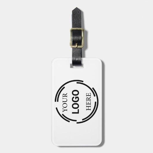 Logo-Business Moderne Minimal-Designs Gepäckanhänger (Vorderseite vertikal)